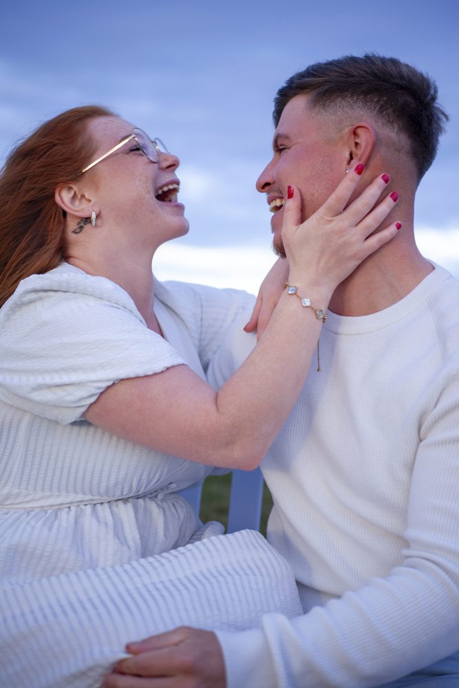 Luminous engagement photoshoot Aberdeen