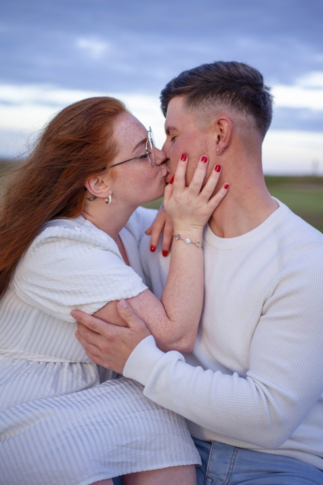Artistic black styling couples portrait