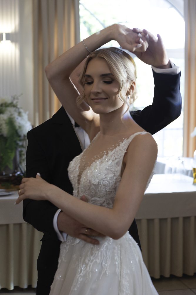 Authentic wedding connection portrait