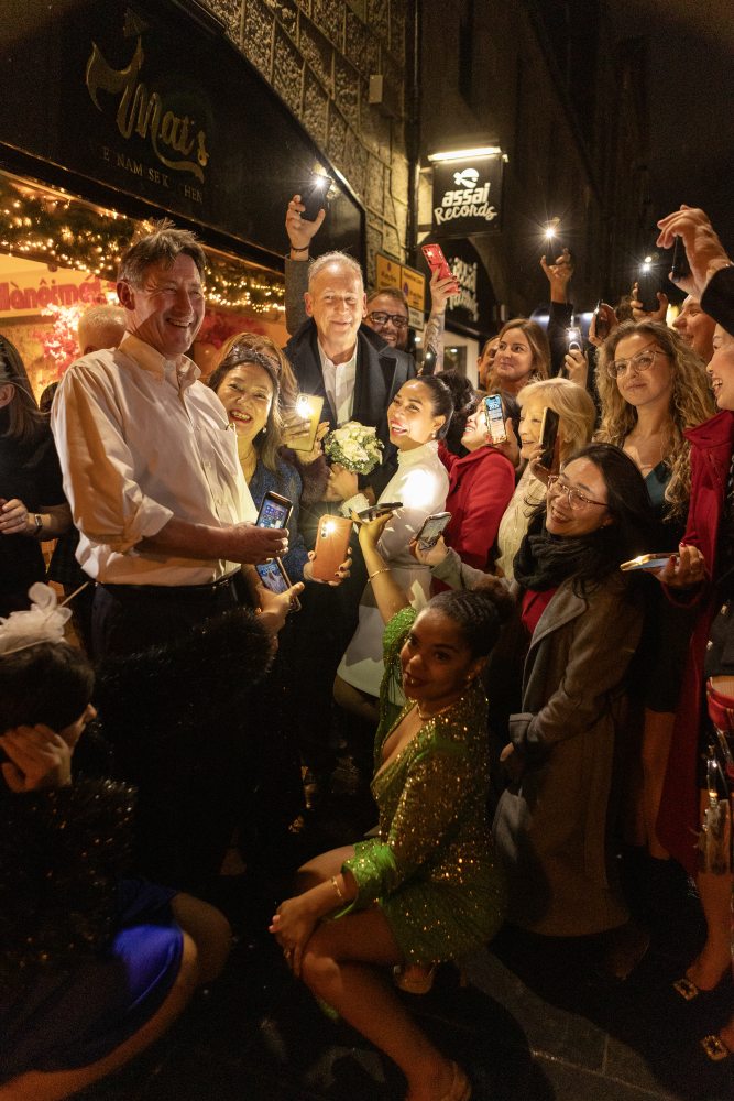 Luminous Scottish wedding reception